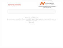 Tablet Screenshot of bantentourism.info